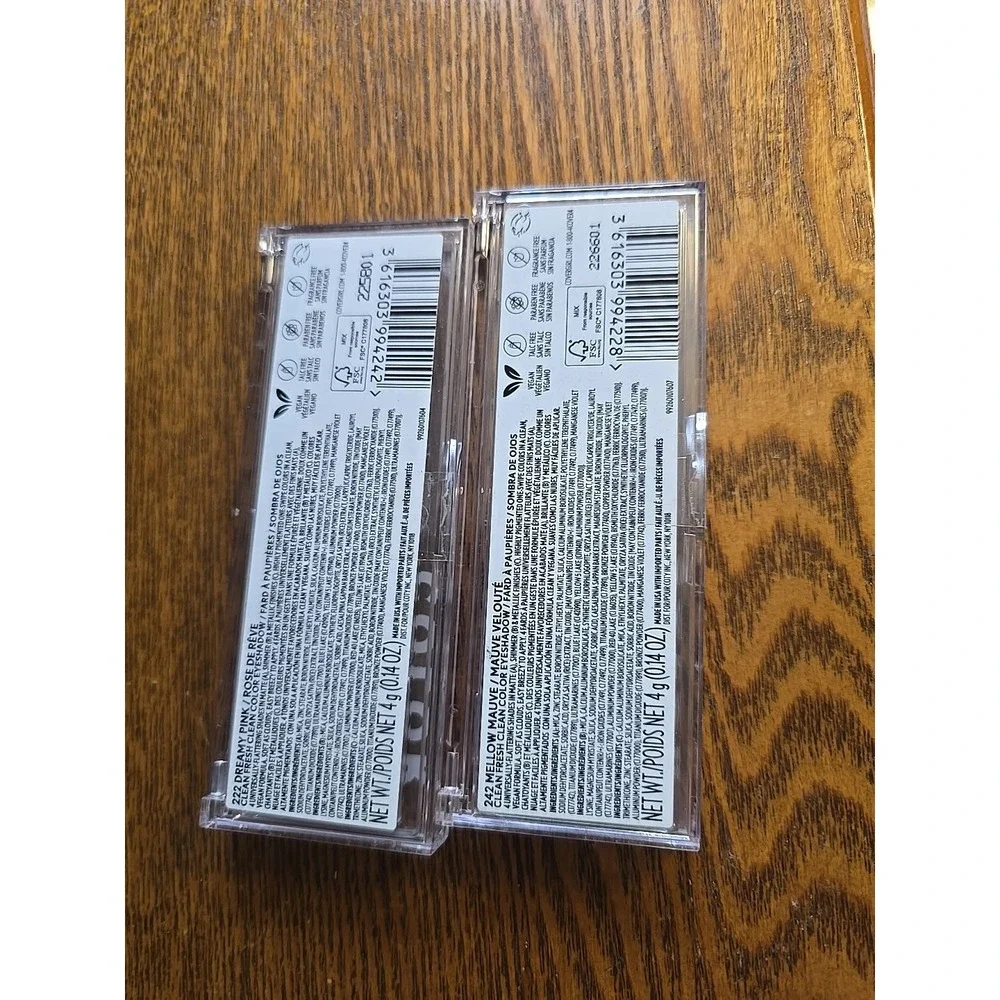 (2) COVERGIRL Clean Fresh Clean Color Eyeshadow‎ #242 & 222  Palettes